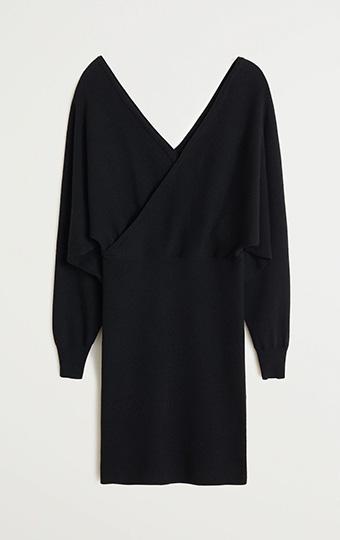 Black off shoulder Dress-M2