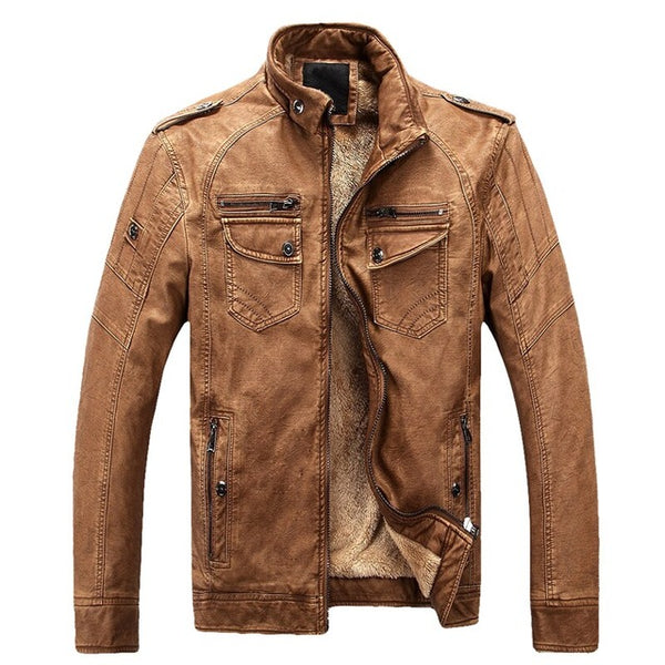 Brand Motorcycle Leather Jackets Men Autumn Winter Casual PU Jacket Leather Coats Men Faux Jacket Mens Brand Clothing